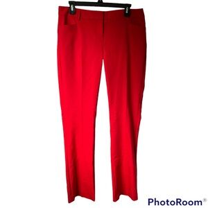 2/$15 Express Columnist Barely Boot mid rise red dress pants women’s 8